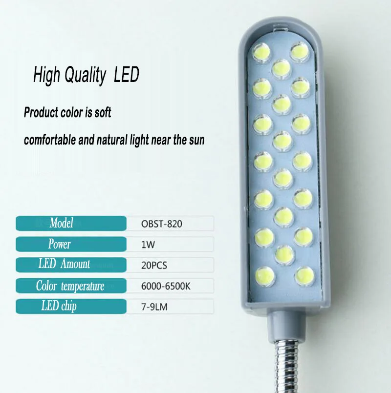 Вышивание 20LED лампы, энергии effciency сильный магнетизм, 1 Вт, высокое качество