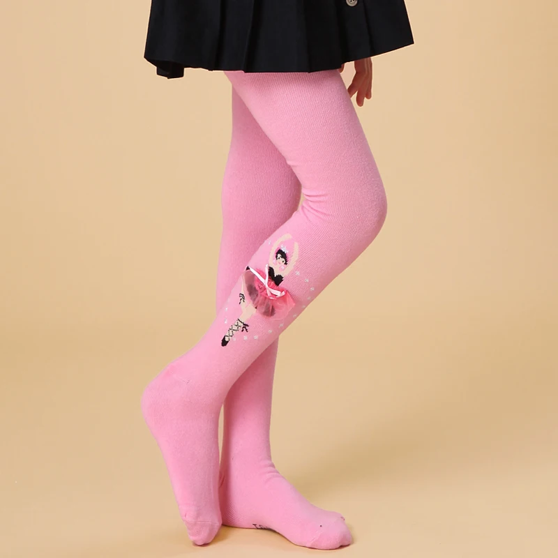 Child pantyhose spring and autumn ballet dance female child pantyhose