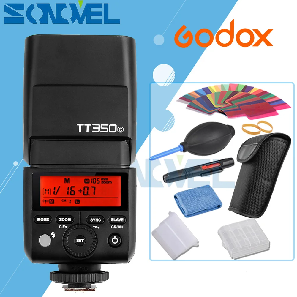 GODOX Mini TT350C TTL HSS max 1/8000s 2.4G Wireless X System Flash for
