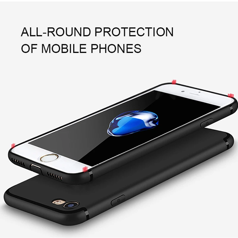H&A Luxury Back Matte Soft Silicon Case for iPhone 6 Cases 6s Plus 5 5s SE 7 7 Case Full Cover For iPhone 7 7 Plus Phone Cases
