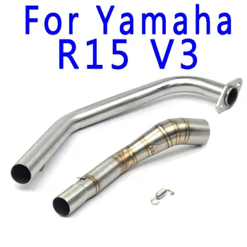 

NEW 51mm For Yamaha R15 V3 2018 2019 Year Motorcycle Exhaust Full Systems Pipe Without Muffler Link Connection Front Pipe Tube