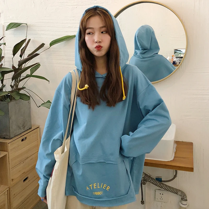Autumn Clothing Korean Ulzzang Harajuku Women Hoodies