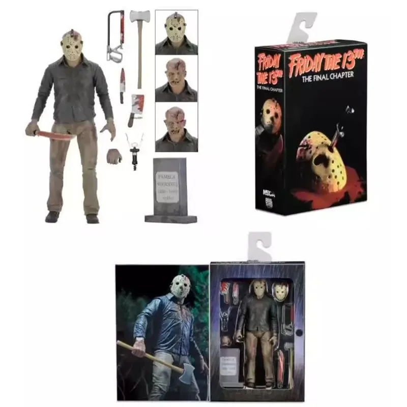 NECA 3D пятница 13-я часть 3 последняя часть Джейсон Voorhees ПВХ фигурка модель куклы 18 см