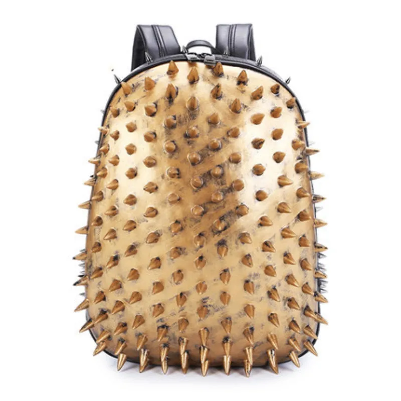 

Personalized design Backpack,Large-capacity backpacks,Creative schoolbag,Studded hedgehog double shoulderbag,Computer backbag