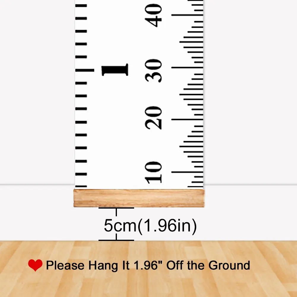 ASENART Removable Canvas Height Growth Chart Baby Growth Chart Color Block Waterproof Handing Ruler Wall Decor for Kids 7.9 x 79in ASENART Removable Canvas Height Growth Chart Baby Growth Chart Color Block Waterproof Handing Ruler Wall Decor for Kids 7.9 x 79in