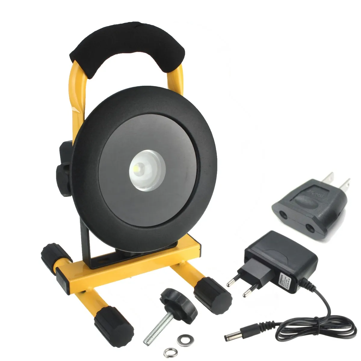 

10W L2 LED Portable Spotlight Outdoor Emergency Work Light Lamp Rechargeable Floodlight Built-in 4*18650 Battery For Hunting