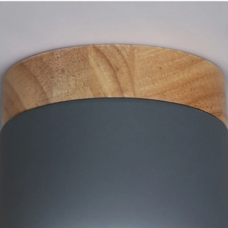 Nordic Minimalist Style Ceiling Lights Modern Wooden Ceiling Lamp for Living Room Bedroom Corridor Cafe Bar Light Iron Lighting (5)