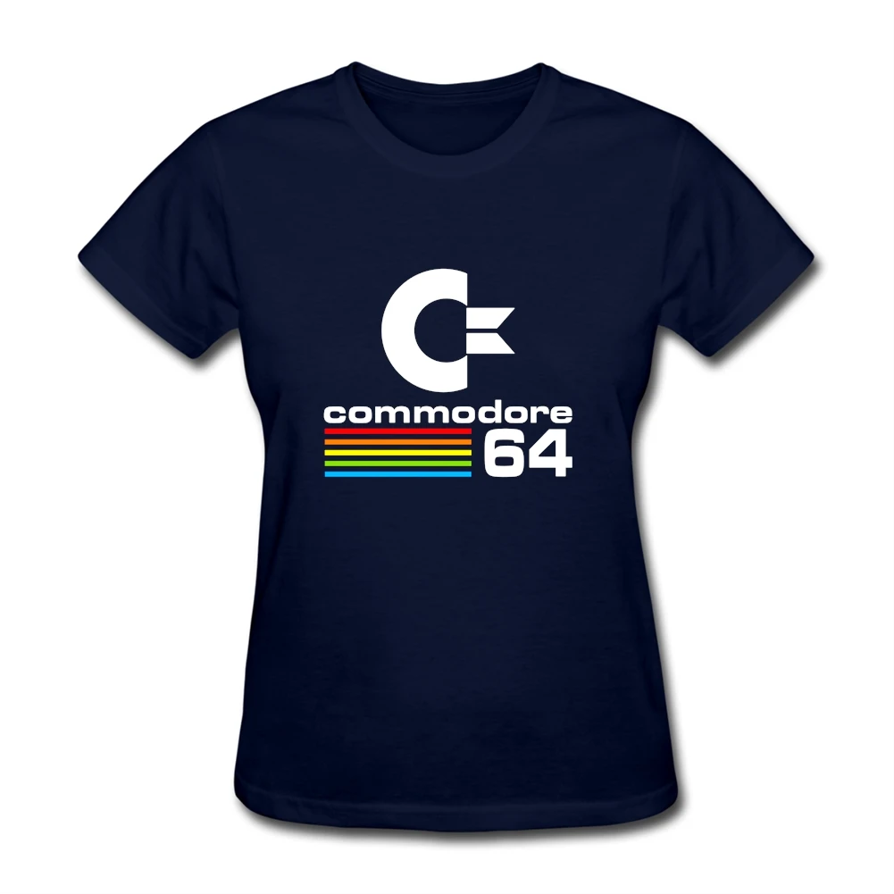 Женская футболка 80s Commodore 64 принт день памяти подарки костюмы женские черные