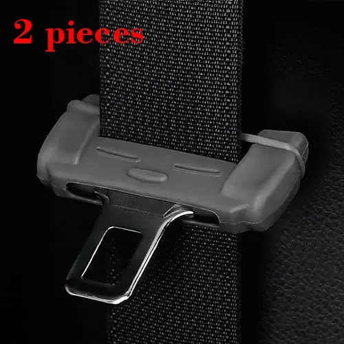 Car Safety Belt Buckle Silicon Protector Anti-Scratch Seat Belt Buckle Clip Interior Accessories for BMW VW Audi Toyota - Название цвета: 2 pieces