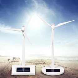 New  DIY Solar windmill model toys Plastic Assembled Model 3D Puzzle Assembling Solar Powered Windmill Best Gift For Kids