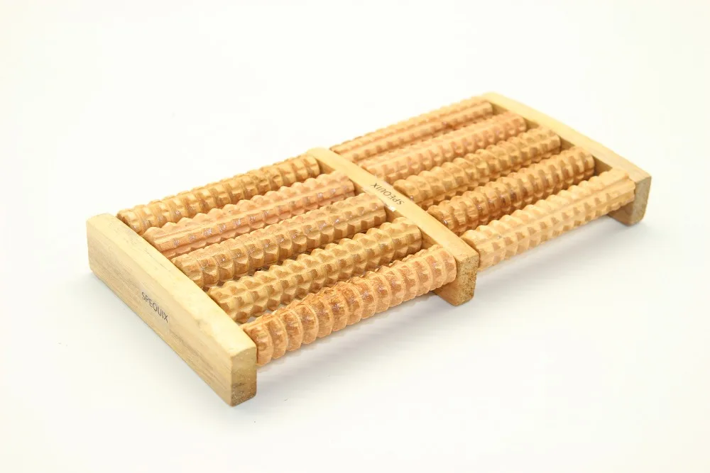 Деревянная Кожа для снятия стресса терапия здоровья RLAX массаж|wood roller foot massager|roller