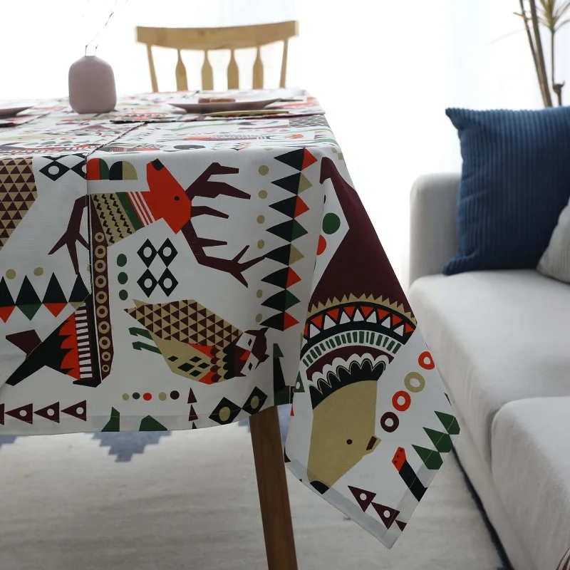 

Bohemia Cotton Table Cloth Cartoon Animal Tablecloths Table Cover Rectangular Tablecloth Tablecloth On The Table Manteles Para
