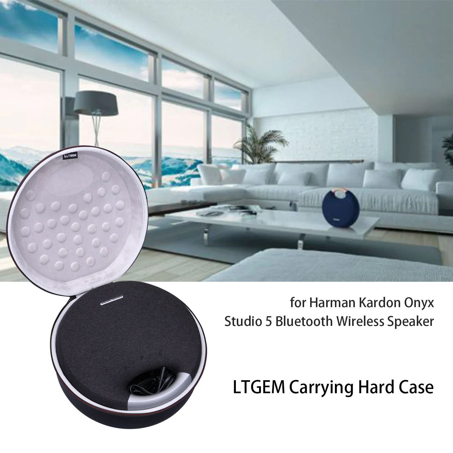 Жесткий чехол LTGEM EVA для беспроводной колонки Harman Kardon Onyx Studio 5 с Bluetooth|Аксессуары