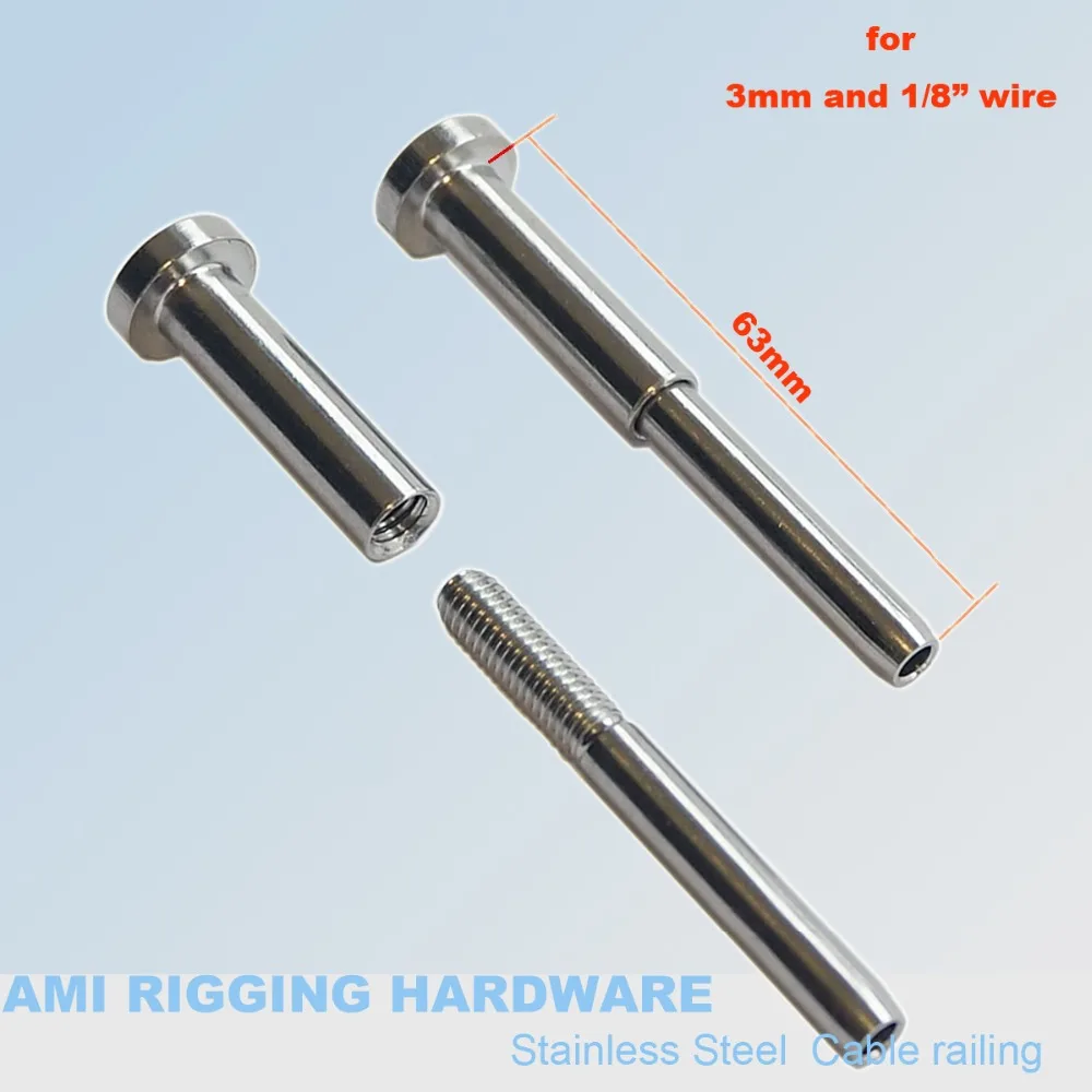 

cable railing kits for 3mm and 1/8" wire