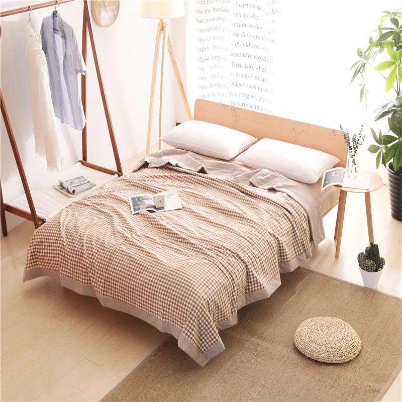 

Forest Cartoon Printed Children Summer Quilts High Quality Washable 100%cotton Soft Blankets Thin Comforters Twin Queen Size