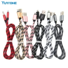 500 шт Micro USB кабель для зарядного устройства Плетеный Micro USB кабель для быстрой зарядки провод для Samsung/xiaomi/LG/huawei/Meizu/sony 2A