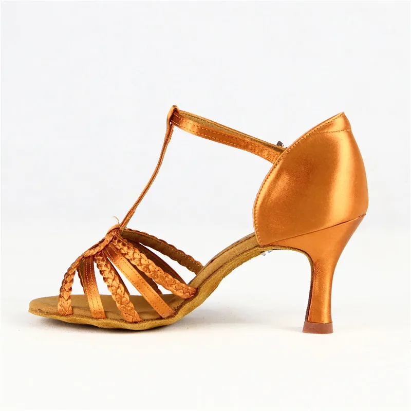 Обувь для спортивных танцев BD 2368 дамы Туфли для латинских танцев Профессиональная Обувь для танцев на высоком каблуке Женские сандалии