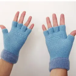 Bigsweety женские рождественские полупальчиковые перчатки классические вязаная рукавица перчатки теплые вязаные перчатки женские зимние