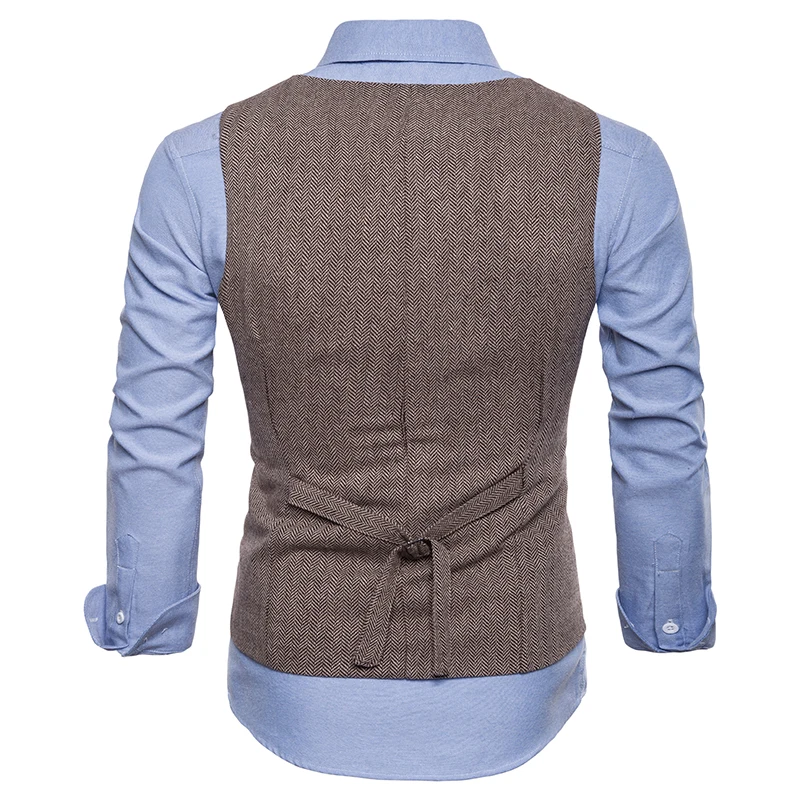 Fashion Design Men s Suit Vest New wool Cotton slim fit Dress vest Mens Business Casual suit vests large size for men Fashion Design Men s Suit Vest New wool Cotton slim fit Dress vest Mens Business Casual suit vests large size for men