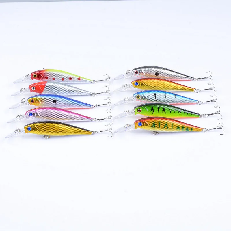 10 шт./лот Высотка каблука см/9 6g Морская рыбалка приманка жесткая Приманка Minnow