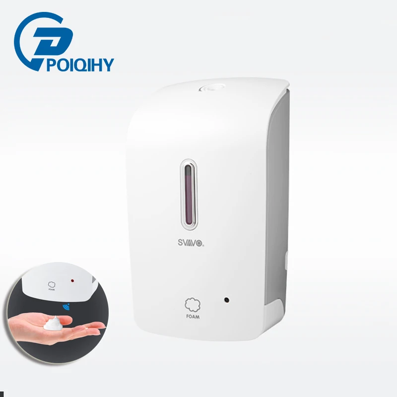 

POIQIHY 1000ml Plastic Liquid Soap Dispenser Automatic sensor switch Kitchen Sink Liquid Soap Dispenser