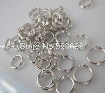 

5mm silver plated metal Split rings jewelry findings