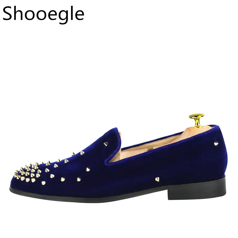 Parafuso Pic Veludo Dandelion Sapatos Mocassins Apartamentos Leather Pic as Homens Casuais Cravejado Casamento De Rebites Couro Casual as Do As Spikes Spike Prisioneiro wXCgRxqwz