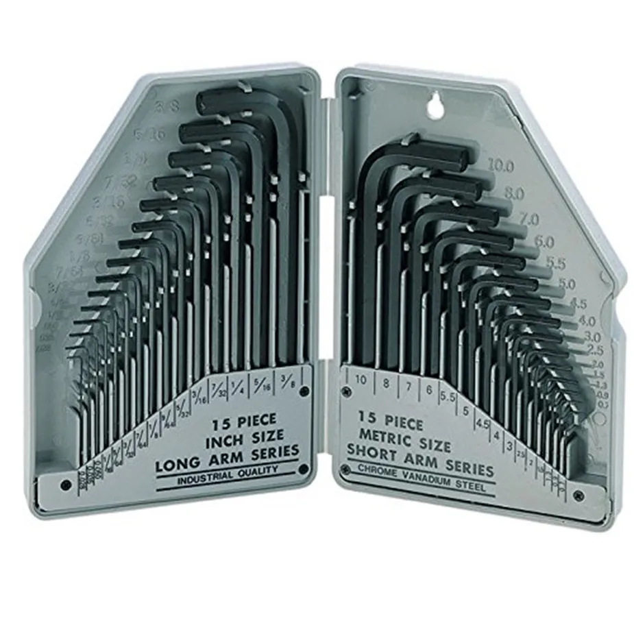 

ProsKit 8pk-027 30 pcs. Metric & Inch Hex Key Combinations, Wrenches Screwdrivers Kit