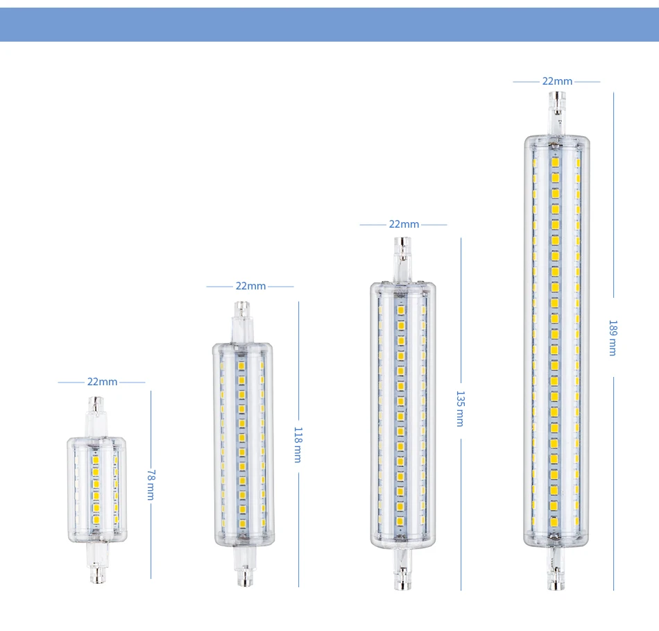 R7S светодиодный 118 мм лампочка-Кукуруза лампы 78 мм G9 светодиодный Light Tube 220 V 5 W 10 W 12 W 15 W заменить галогенные светодиодный светильник 135 мм 220 V