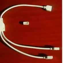 Один 4pin штекер на два 4pin женский сплиттер кабель для RGB полосы