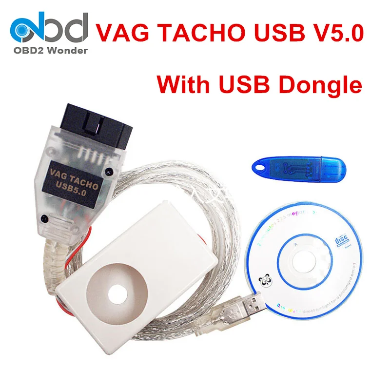2017 Newly VAG Tacho USB V5.0 ECU Diagnostic Cable VAGTACHO 5.0 OBDII
