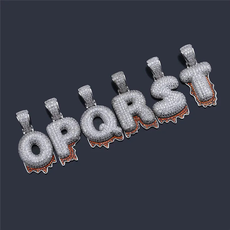 drip bubble letter necklace13