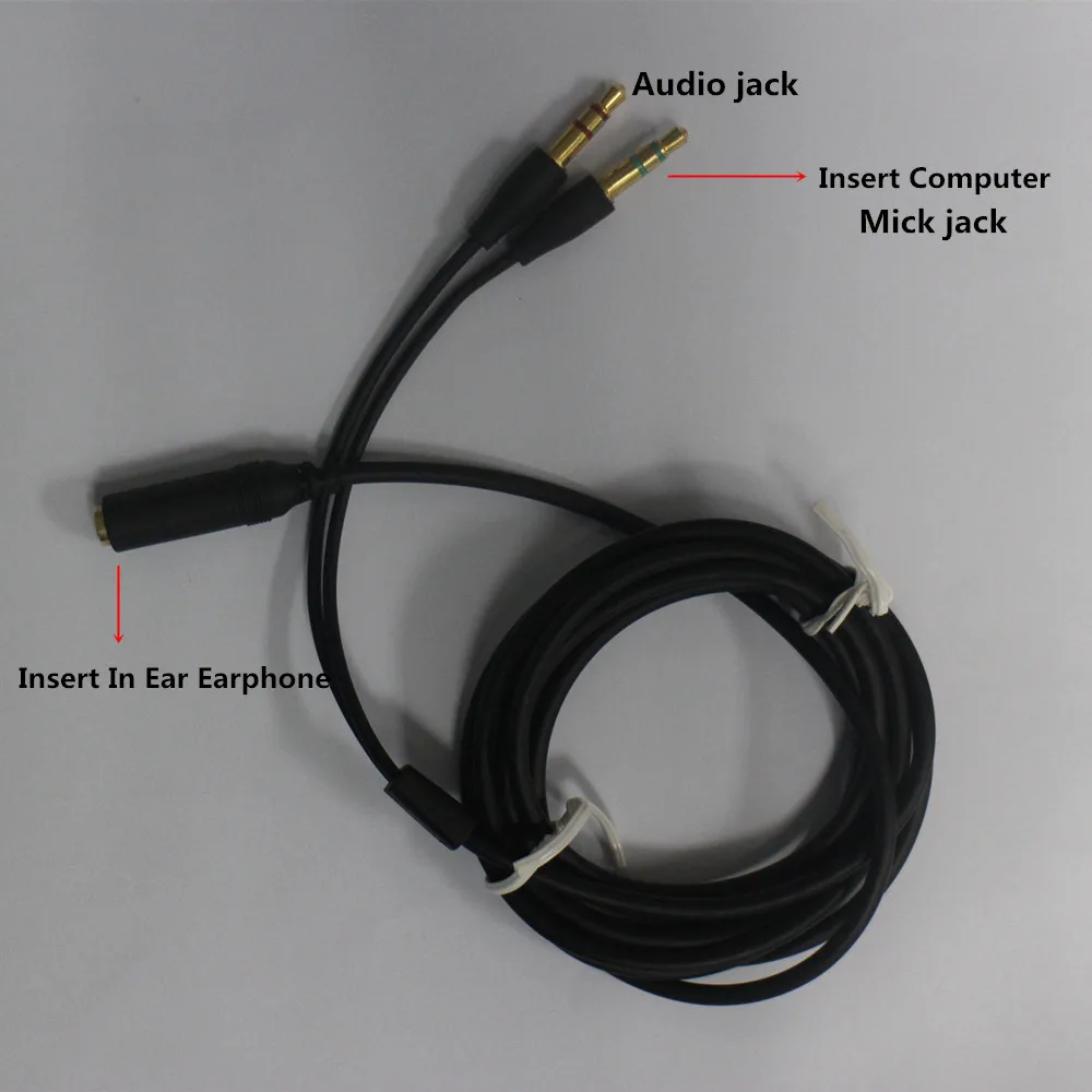 Горячие наушники для мобильного телефона 3,5 мм кабель передачи для настольного ПК гарнитура для ноутбука микрофон 2 в 1 кабель адаптера штекер аудио конвертера