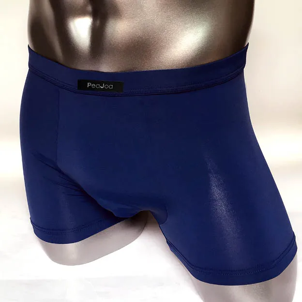 Men Boxer Ice Silk Underwear Solid Boxer Underpants Boxer Shorts Men Big Size Heathy Underwear Summer Male Boxer Panties