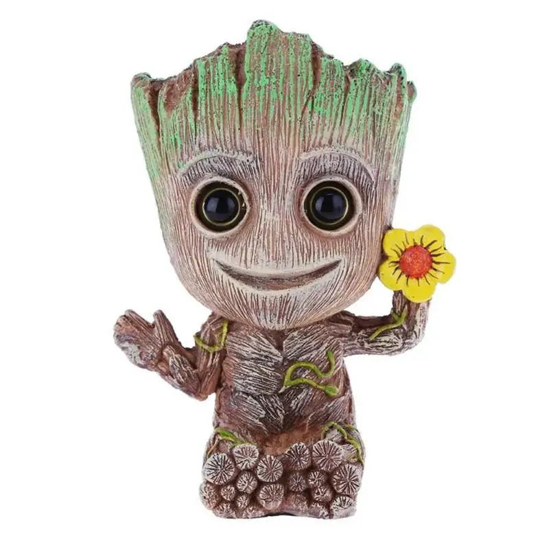 Aritificial Groot Tree, украшение для детского аквариума, милое дерево, растение, фигурка, пузырь, украшение для аквариума, декор для аквариума - Цвет: Model-A