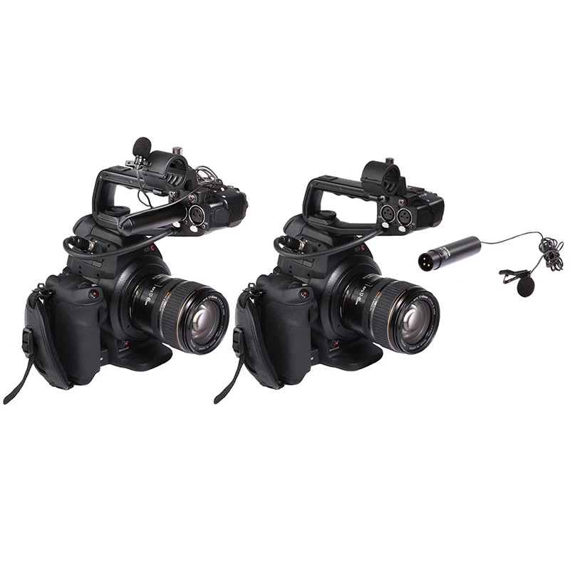 

BY-M4OD XLR Lavalier Condenser Microphone Lapel Clip-on Mic for Canon Sony Panasonic Camcorder ND998
