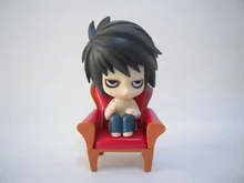 Huong Anime Figure 10 CM Cartoon Nendoroid Cute DEATH NOTE Lawliet PVC Action Figure Colletible Model Toy