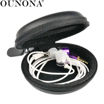 

Portable Zippered Hard Carrying Case Storage Bag Organizer for Earphone /Headphone /iPod /MP3