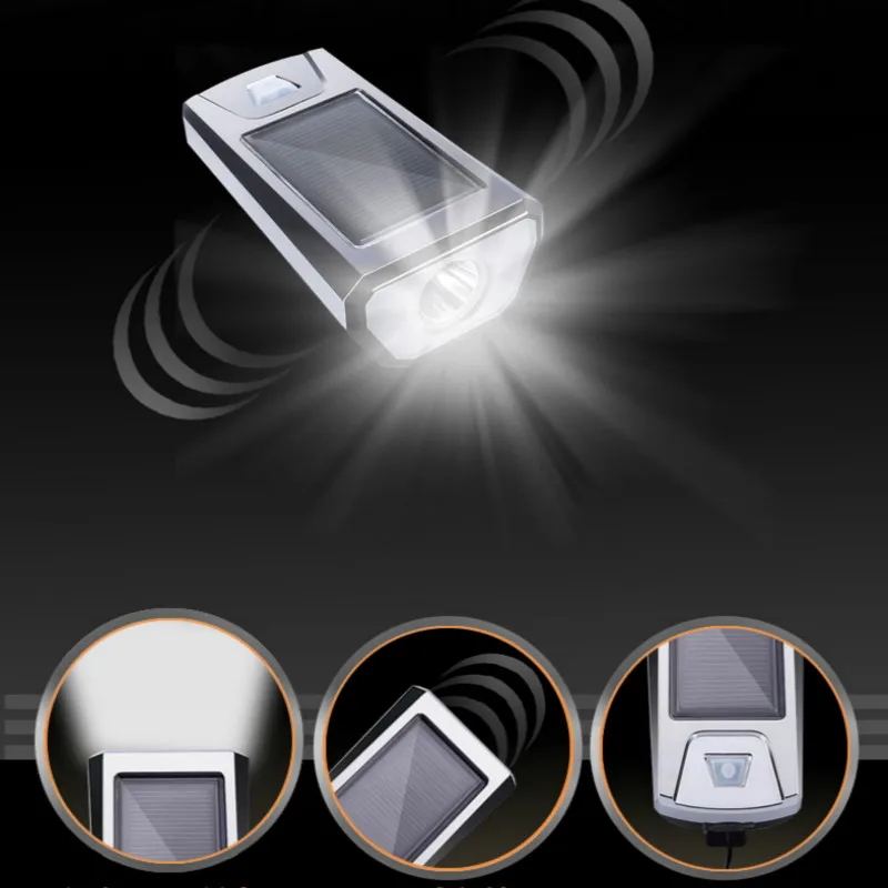 

Solar USB Dual Charge Bike Light Rechargeable Bicicle Light Cycling Horn New Bicycle Front Lights Useful Bike Accessories Lights