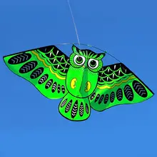 Воздушный змей с ручкой 50 м кайт линии Красочные мультфильм Сова Форма Открытый Спорт Пляж парк забавная игрушка для детей прекрасный подарок