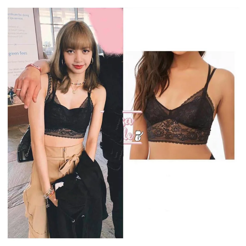 Kpop Blackpink LISA the same летние кружевные повседневные Комбинезоны цвета хаки с высокой талией женские корейские уличные брюки женская одежда