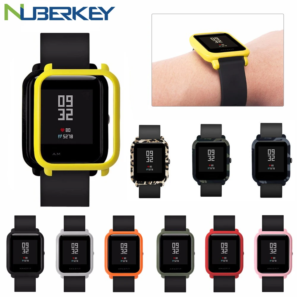 Тонкий цветной корпус из поликарбоната для Xiaomi Amazfit Bip BIT PACE Lite Молодежные часы