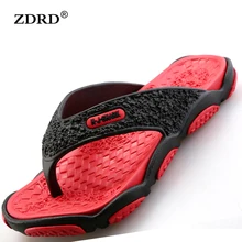 2016 Summer Men Designer Flip Flops Male Casual Beach Shoes Platform Slip on Sandals Breathable Shoes Hot Sales