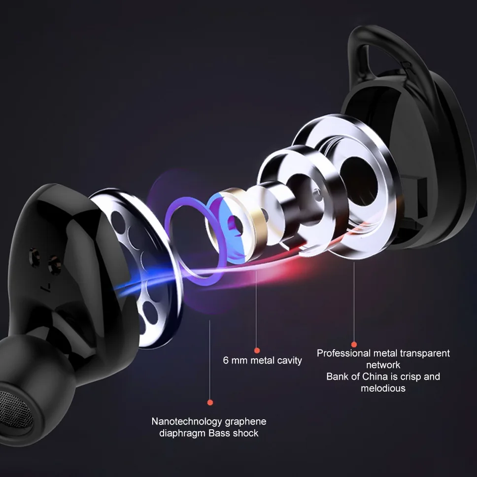 X8 Mini TWS беспроводной Bluetooth 5,0 наушники с сенсорным управлением глубокий бас Спортивная гарнитура с микрофоном IPX7 водонепроницаемые наушники