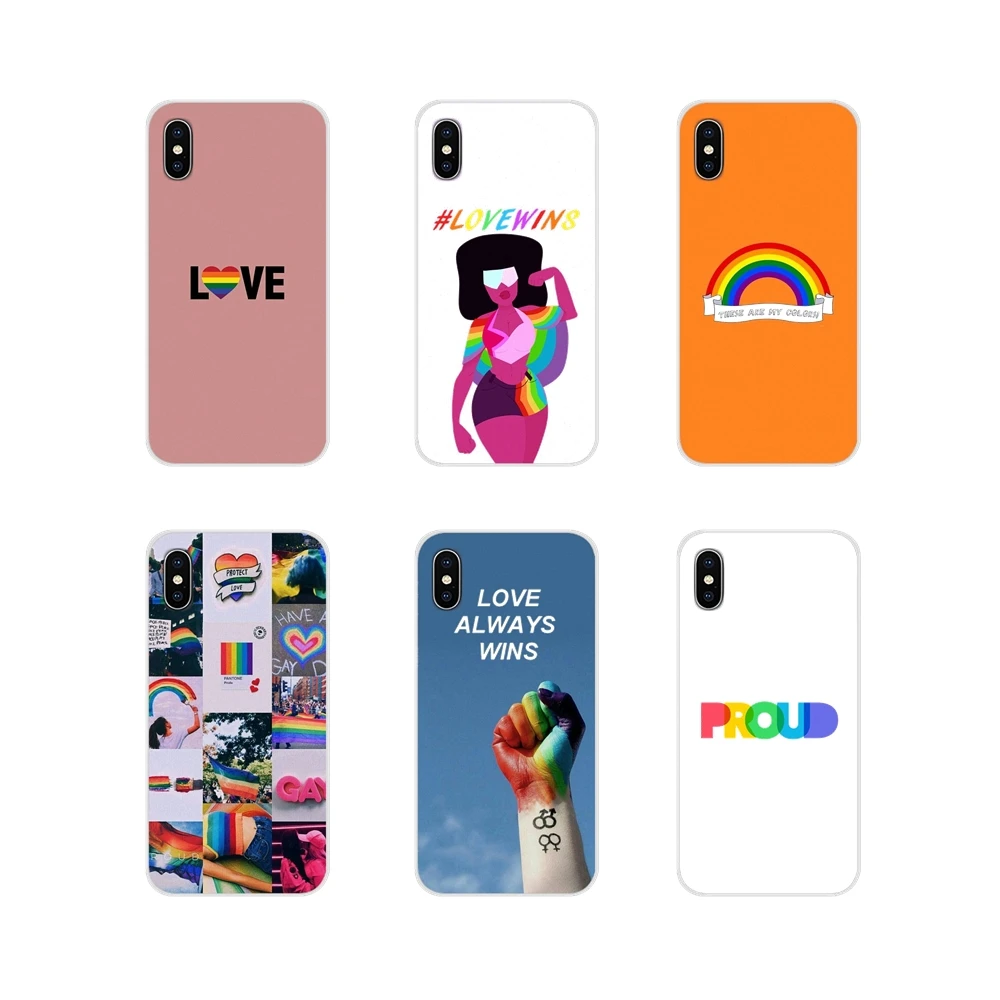 

For Huawei P Smart Mate Honor 7A 7C 8C 8X 9 P10 P20 Lite Pro Plus LGBT Love is love Accessories Phone Shell Covers