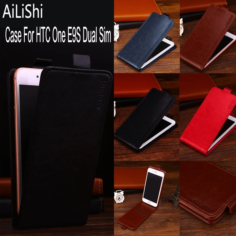

AiLiShi Factory Direct! 4 Colors Case For HTC One E9S Dual Sim Leather Case Up And Down Flip 100% Special Phone Bag + Tracking