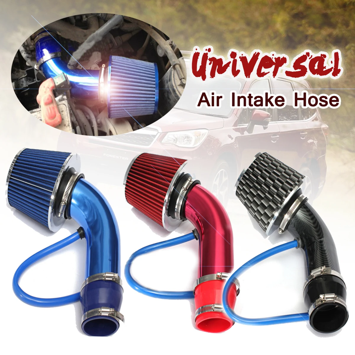 

Universal Performance Cold Air Intake Filter Induction Pipe Hose System Automobile Racing Air Intake Filter Pipe Power