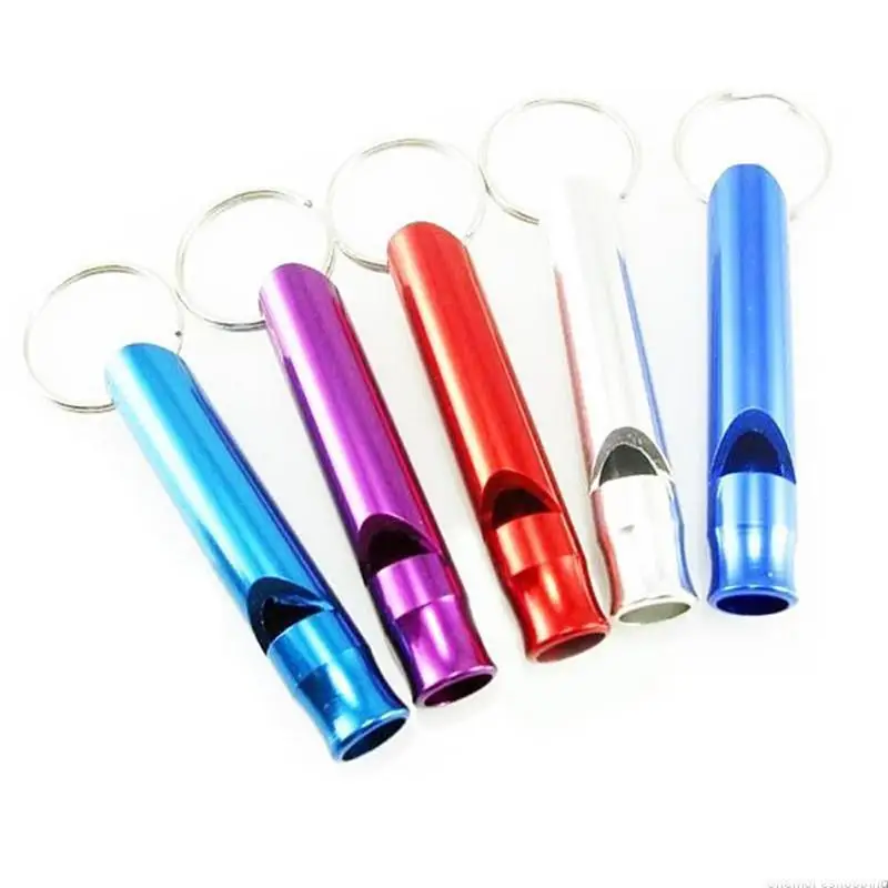 PINKSEE Mini Alloy Survival Whistle Emergency Keychain Camping Compass Kit Fire Hiking Outdoor Sport Keyring Color Random | Украшения и
