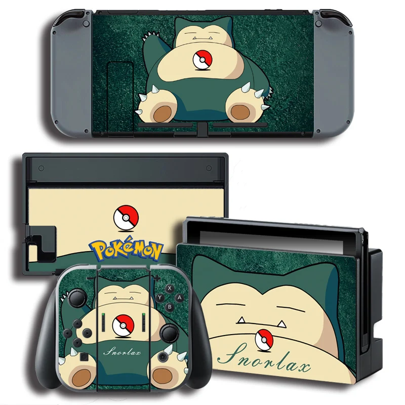 

The Legend of Pokemon Go Snorlax Vinyl Skin Sticker for Nintend Switch NS Console Protector Cover Decal Vinyl Skins Sticker