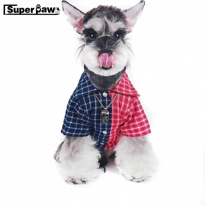 

New Fashion Pet Dog Color Matching Shirt Clothes For Small Medium Puppy Dogs Clothes Coat Outdoor Costumes French Bulldog EMC07